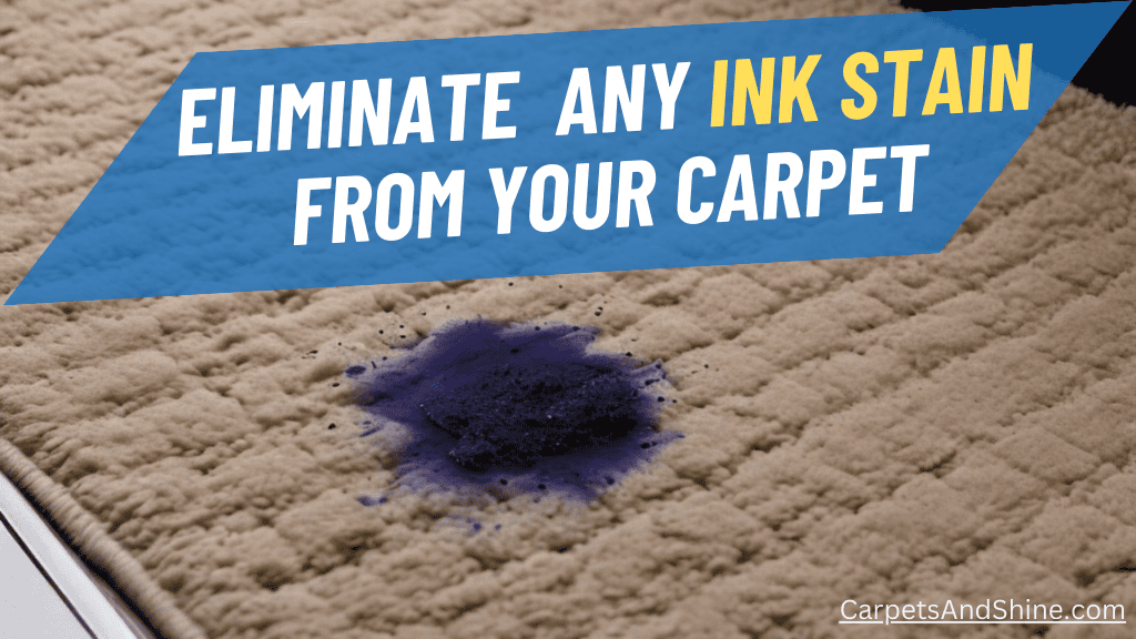 get ink out of carpet, remove any type of ink stain from carpet
