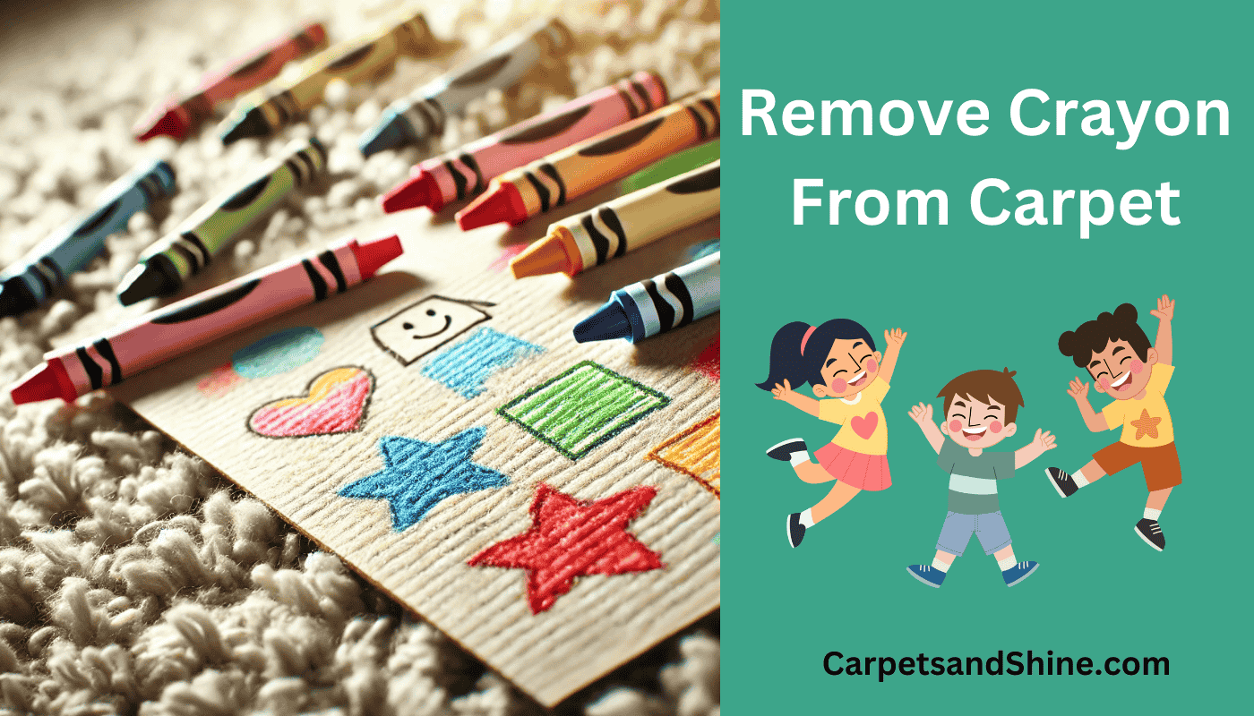 remove crayon from carpet