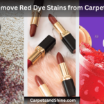 remove red dye stains from carpet